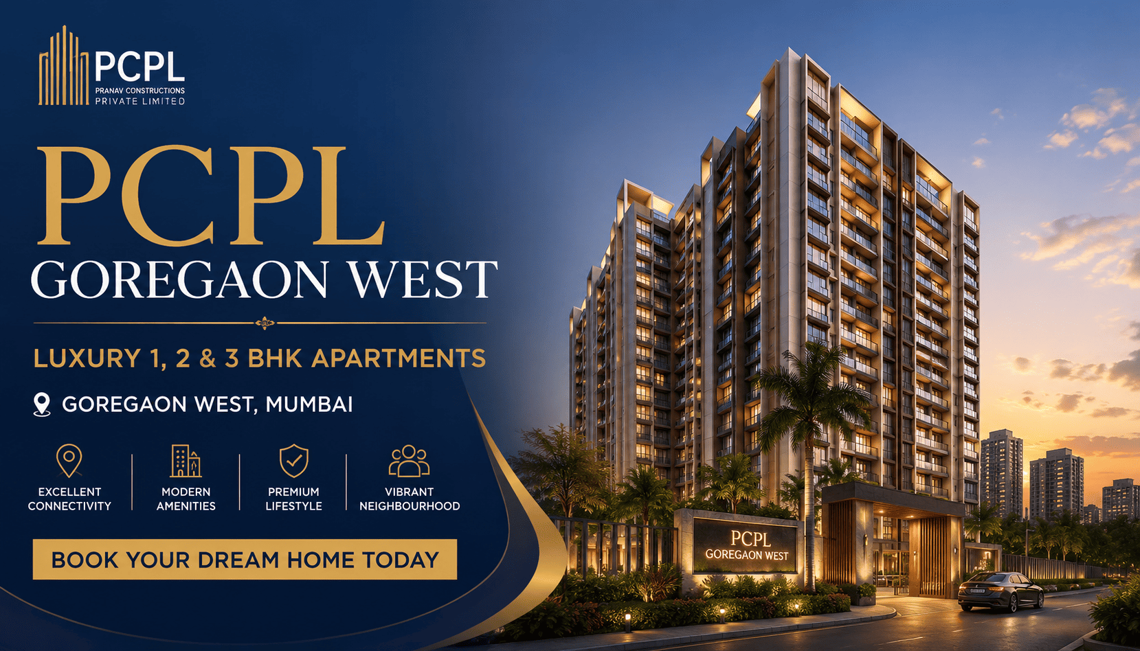PCPL Goregaon West - Premium 2 BHK Flats in Mumbai