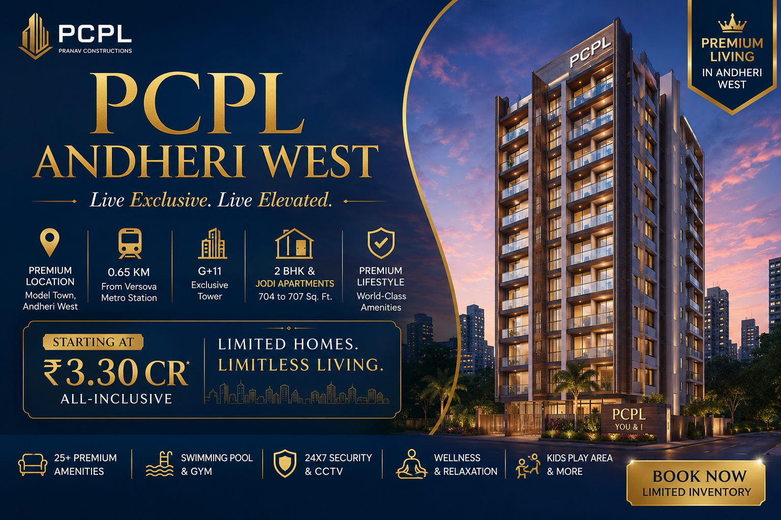 PCPL Andheri West - Premium 2 BHK Flats Mumbai