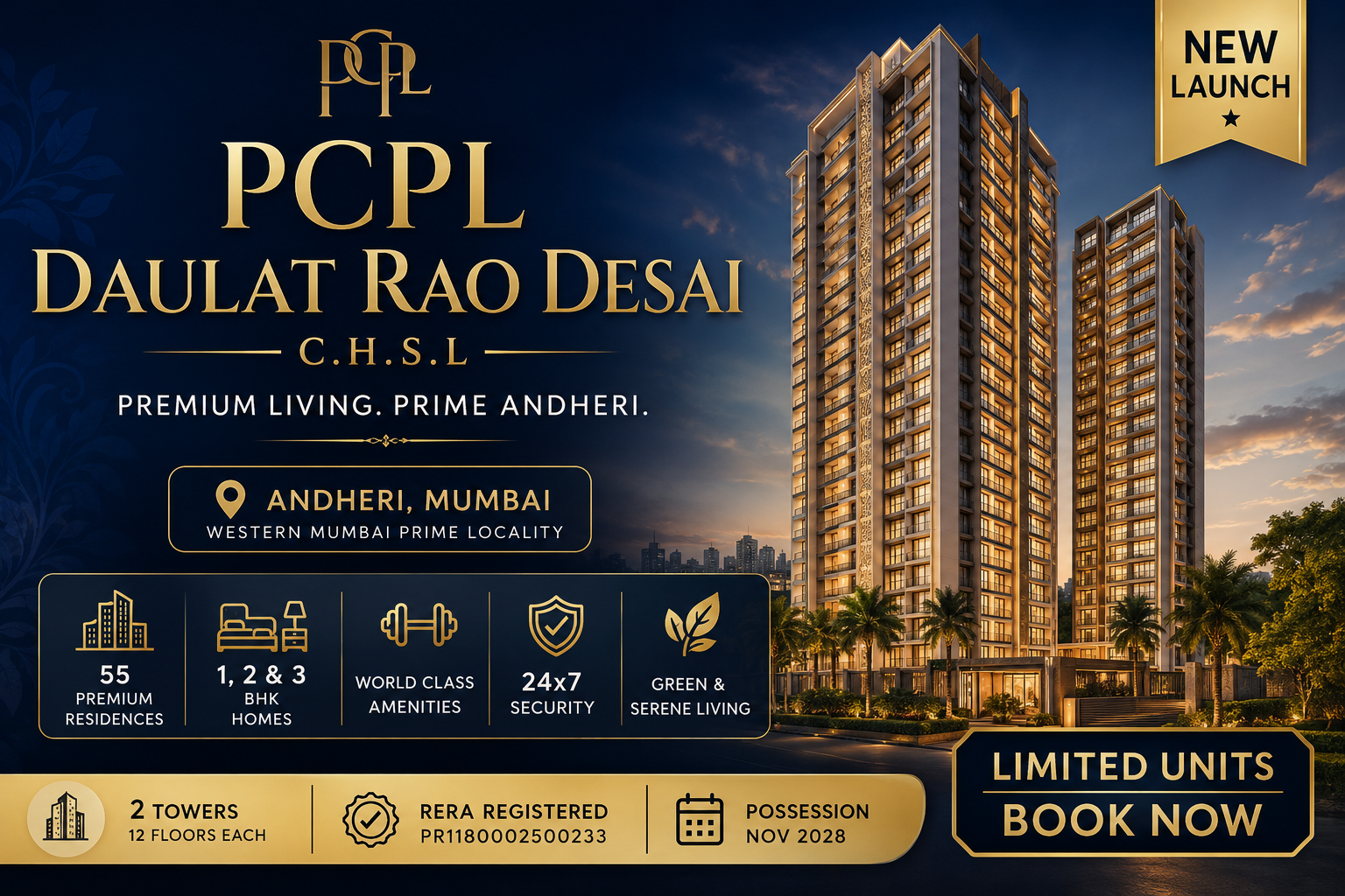 PCPL Daulat Rao Desai C.H.S.L - Premium Residential Project Andheri